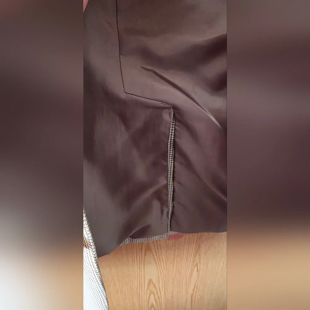 Club Room Beige Checkered Blazer